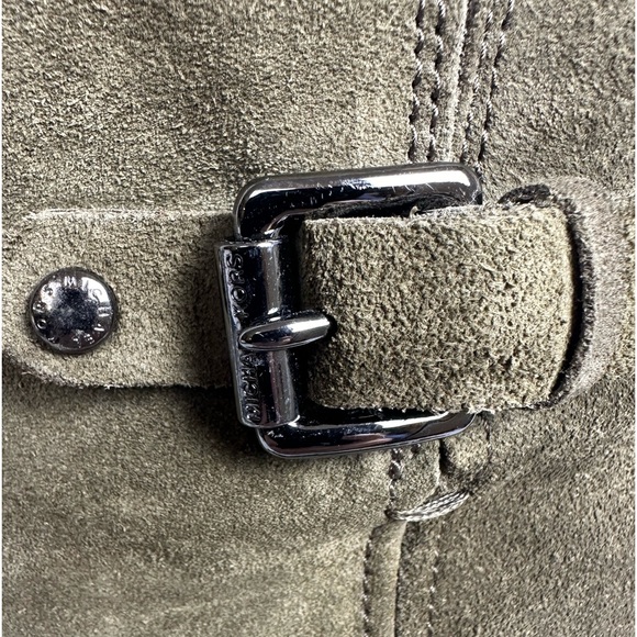 Michael Kors/ Burke/Olive/ Genuine Suede Knee High Boots - Picture 7 of 16